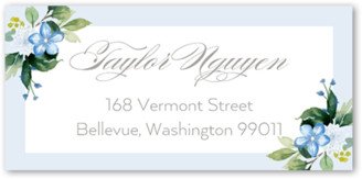 Address Labels: Sprouted Beginnings Address Label, Blue, Address Label, Matte