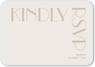 Rsvp Cards: Enchanted Event Wedding Response Card, Gray, Signature Smooth Cardstock, Rounded