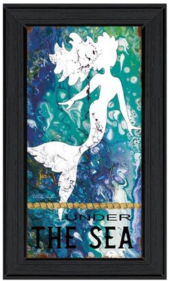 Under the Sea by Cindy Jacobs, Ready to hang Framed Print, Black Frame, 11