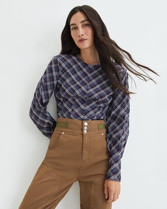 Hughett Plaid Top