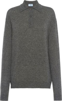 Knitted Cashmere Polo Shirt