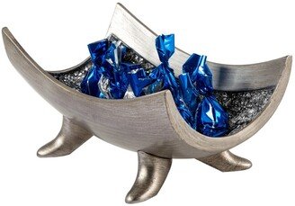 Schonwerk Silver Centerpiece Bowl- Crackled Mosaic Design