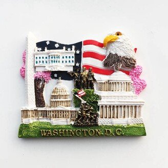 Washington White House USA Fridge Magnet Travel Souvenir Gift Collection Craft Refrigerator Decoration