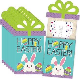 Big Dot Of Happiness Hippity Hoppity - Easter Bunny Party Money & Nifty Gifty Card Holders - Set of 8