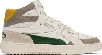 Off-White & Green Old School University High Top Sneakers