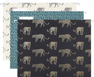 Letter-Size Hanging File Folder Animal Print Pkg/6