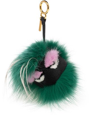 Multicolor Fur Monster Bag Charm