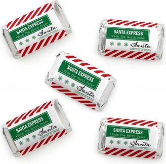 Big Dot Of Happiness Santa's Special Delivery Mini Candy Bar Wrapper Stickers Christmas Favors 40 Ct