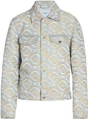 For The Peace Monogram Jacquard Denim Jacket