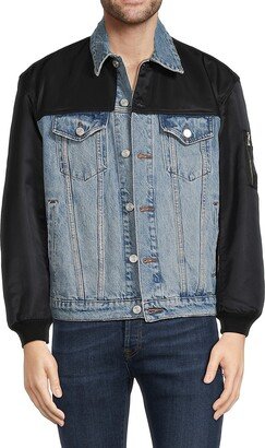 Colorblock Twofer Denim Jacket