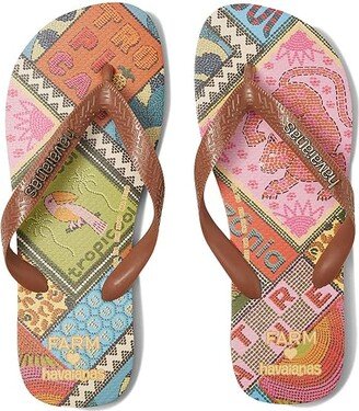 Top Farm Summer Patch Flip Flop Sandal (Rust) Women's Shoes