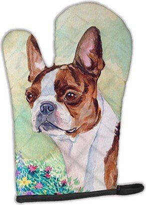 Red and White Boston Terrier Oven Mitt