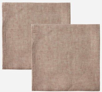 Set Of Two Linen-hopsack Napkins