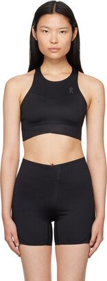 Black Race Crop Top