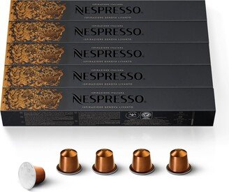 Capsules OriginalLine, Ispirazione Genova Livanto, Medium Roast Espresso Coffee, 50-Count Espresso Pods, Brews 1.35-oz.