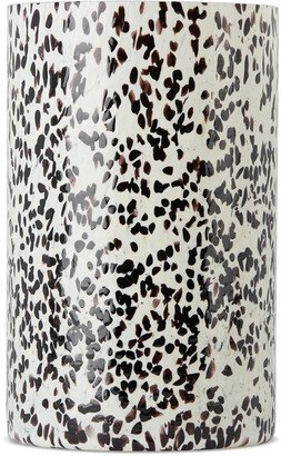 Off-White & Black Macchia Su Macchia Tall Vase