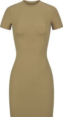 Fits Everybody T-Shirt Mini Dress | Khaki