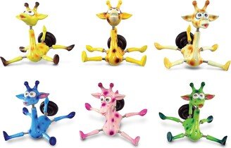 Giraffe Refrigerator Bobble Magnets Set of 6 - Multicolor