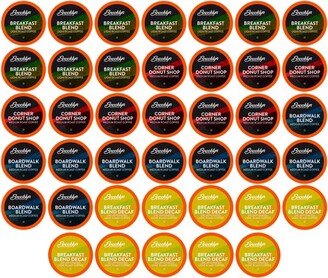 Brooklyn Bean Roastery Brooklyn Beans Light&Medium Roast Coffee Pods, Breakfast Variety, Keurig compatible, 40 count