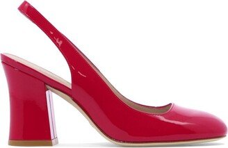 Curve Block Slingbacks Pumps