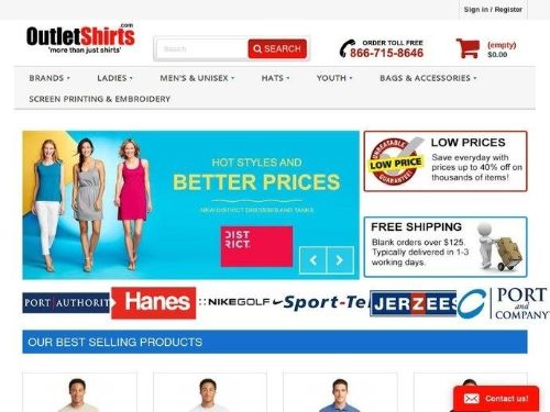 Outlet Shirts Promo Codes & Coupons
