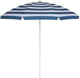 5.5' Beach Compact Umbrella - Blue/White