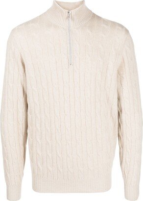 Cable-Knit Cashmere Jumper-AB