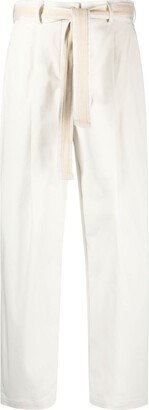 Cropped Straight-Leg Trousers-AG