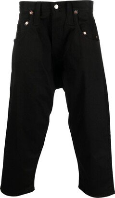 Drop-Crotch Cropped Trousers-AE