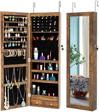 Nestfair Jewelry Storage Mirror Cabinet With LED Lights