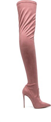 120mm Suede Thigh-High Boots