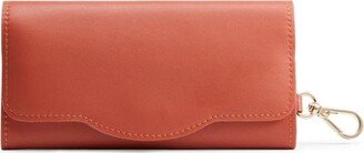 Thale Blanc Gisele Eyeglass Case In Salmon With Gold Hardware