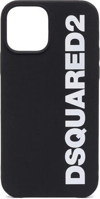 Black Iphone 12 Pro Case With White Logo