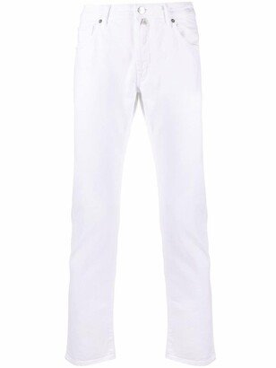 Cropped Slim-Cut Trousers-AC