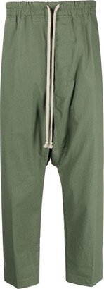 Drawstring Cropped Trousers-AD