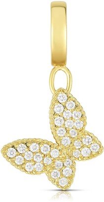 18k Gold & Diamond Butterfly Charm