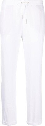 Silk blend drawstring trousers