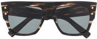 B-1 square-frame sunglasses