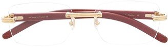 Rimless Square-Frame Glasses