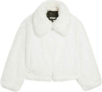 Faux-Fur Cropped Jacket-AD