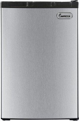 Impecca 4.4 Cu. Ft. Single Door Mini Refrigerators with Full-width Soft Freezer - Stainless Steel