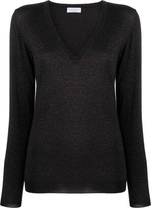 Sparkling V-neck jumper