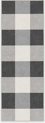 Buffalo Plaid Black & White Rug