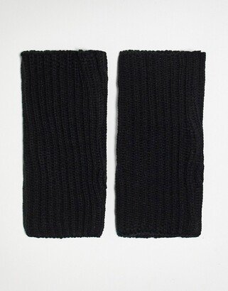 Urbancode ribbed gloves in black