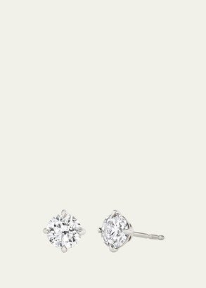 Brilliant Round Solitaire Lab Created/VRAI Created Diamond Stud Earrings