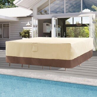 LIVOOSUN Heavy Duty PatioTable Cover,Made of 600D Oxford Fabric