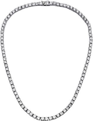 Silver Cz Necklace-AA