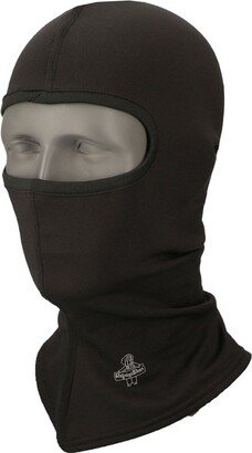 Flex-Wear Lightweight Lined Long Neck Open Hole Balaclava Face Mask (Black, One Size Fits All)