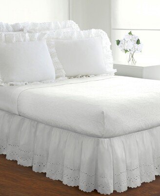 Ruffled Eyelet 18 Drop Full Bed Skirt