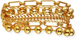 Gold Chain Multi-Strand Bracelet